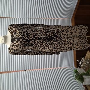 🎈Philosophy Leopard Print Long Sleeve Sweater Dress